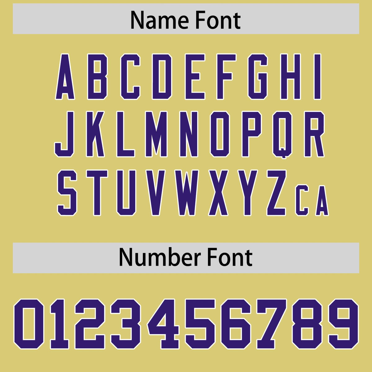 Custom Old Gold Purple and White Side Stripe Pattern Authentic Football Jersey