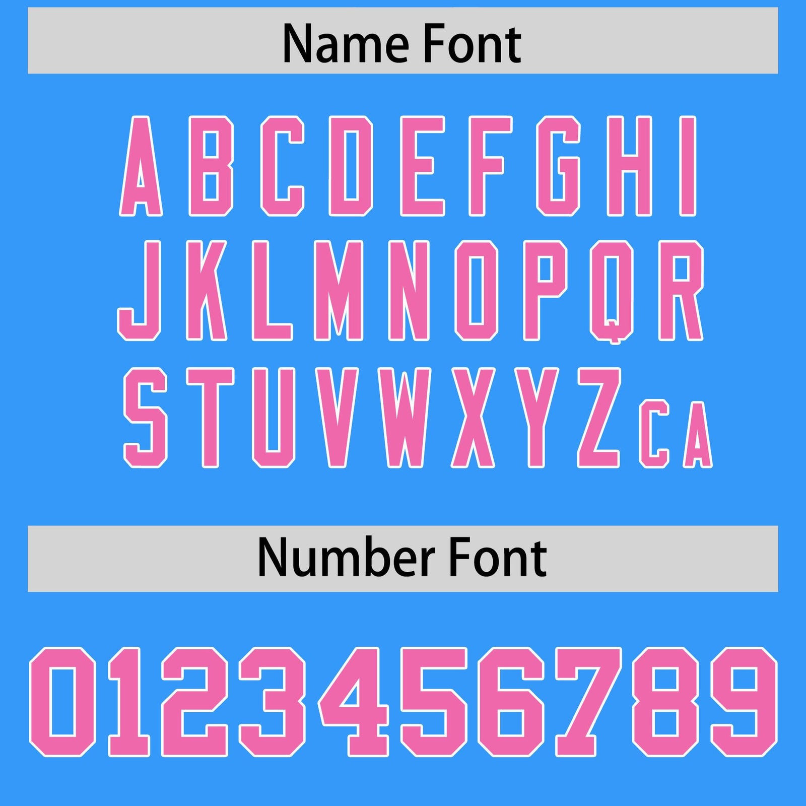 Custom Light Blue Pink and White Side Stripe Pattern Authentic Football Jersey