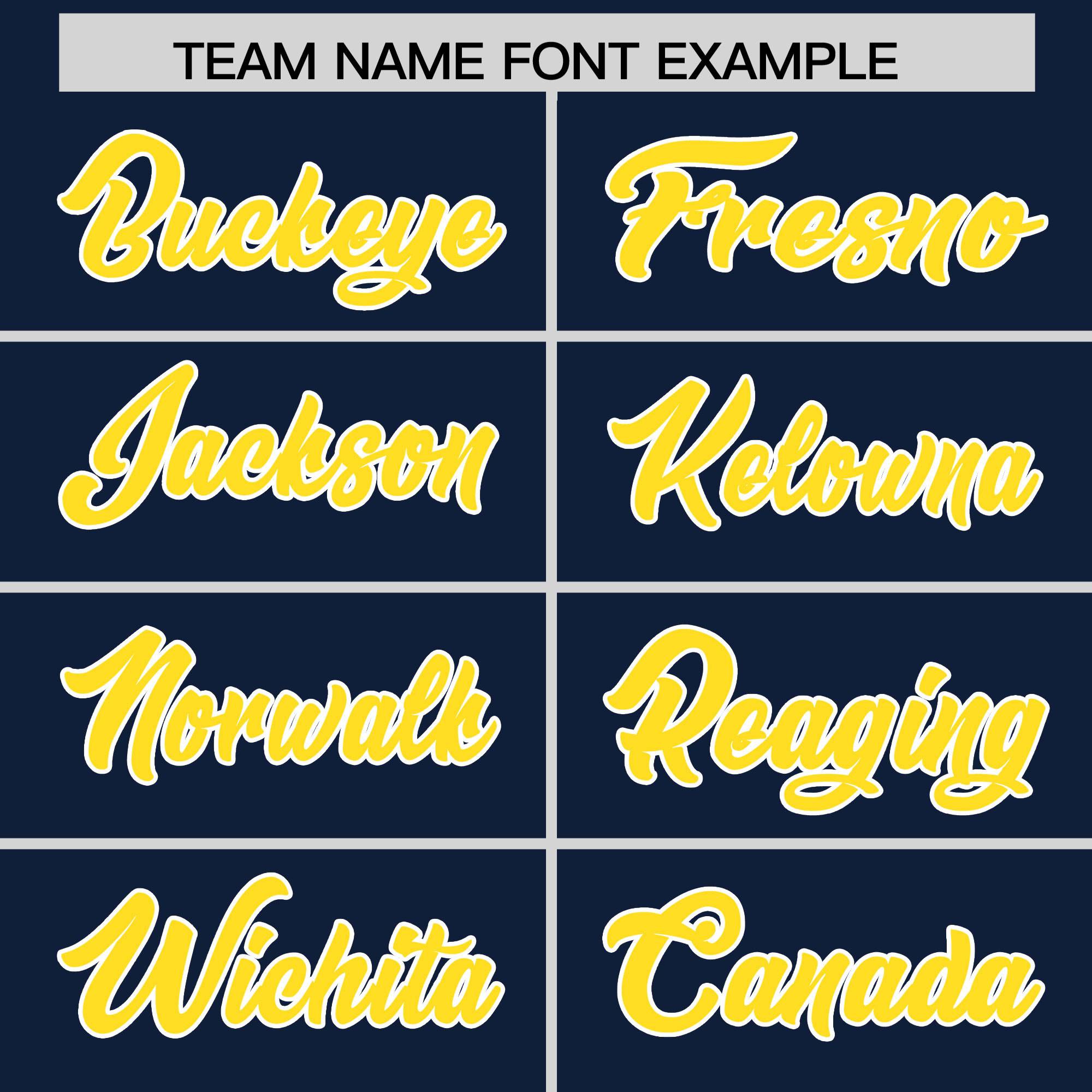 Custom Navy Gold and White Side Stripe Pattern Authentic Football Jersey