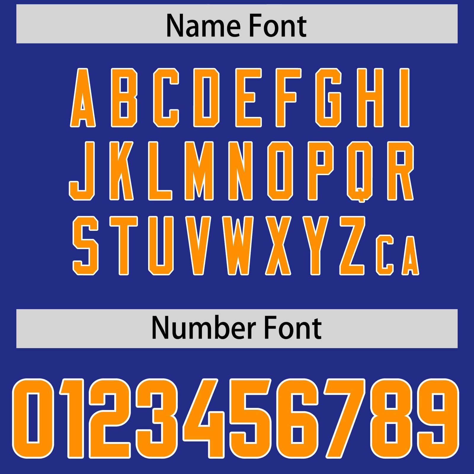 Custom Royal Gold Orange and White Side Stripe Pattern Authentic Football Jersey