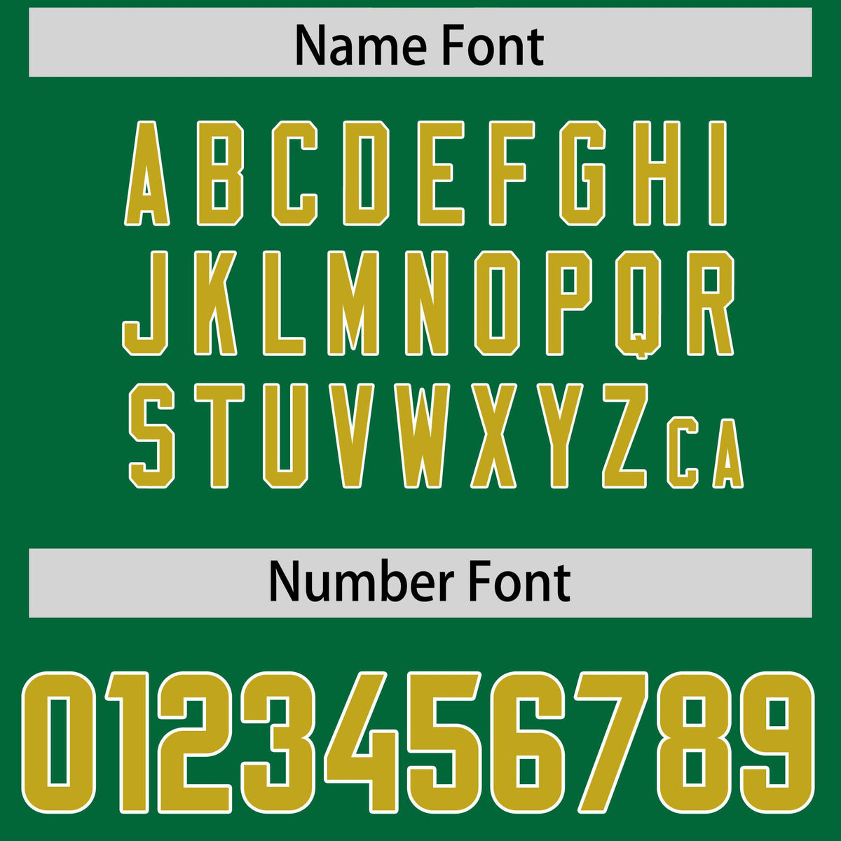 Custom Kelly Green Old Gold and White Side Stripe Pattern Authentic Football Jersey