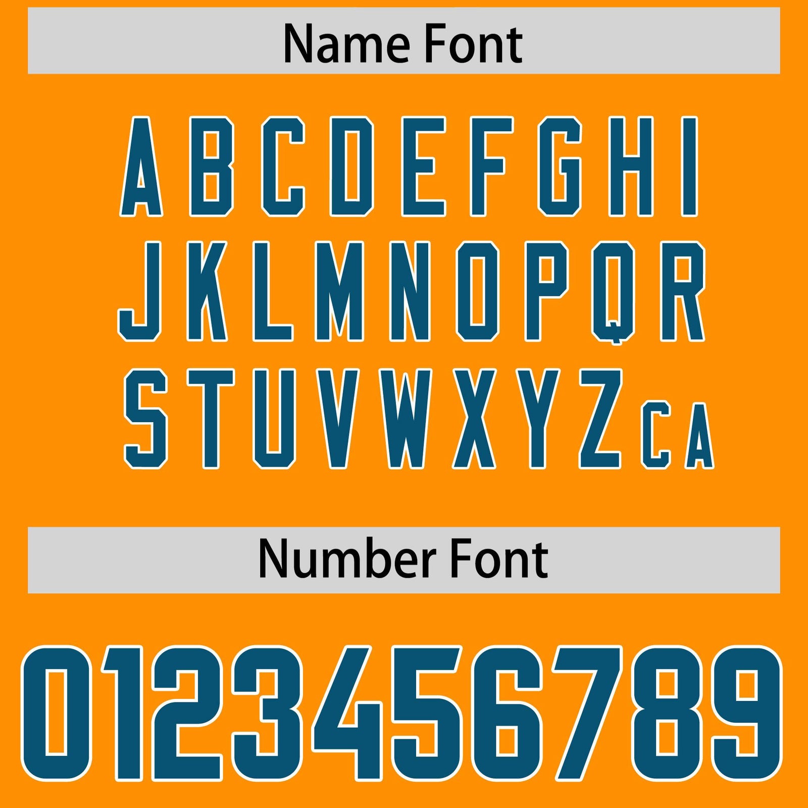 Custom Orange Panther Blue and White Side Stripe Pattern Authentic Football Jersey