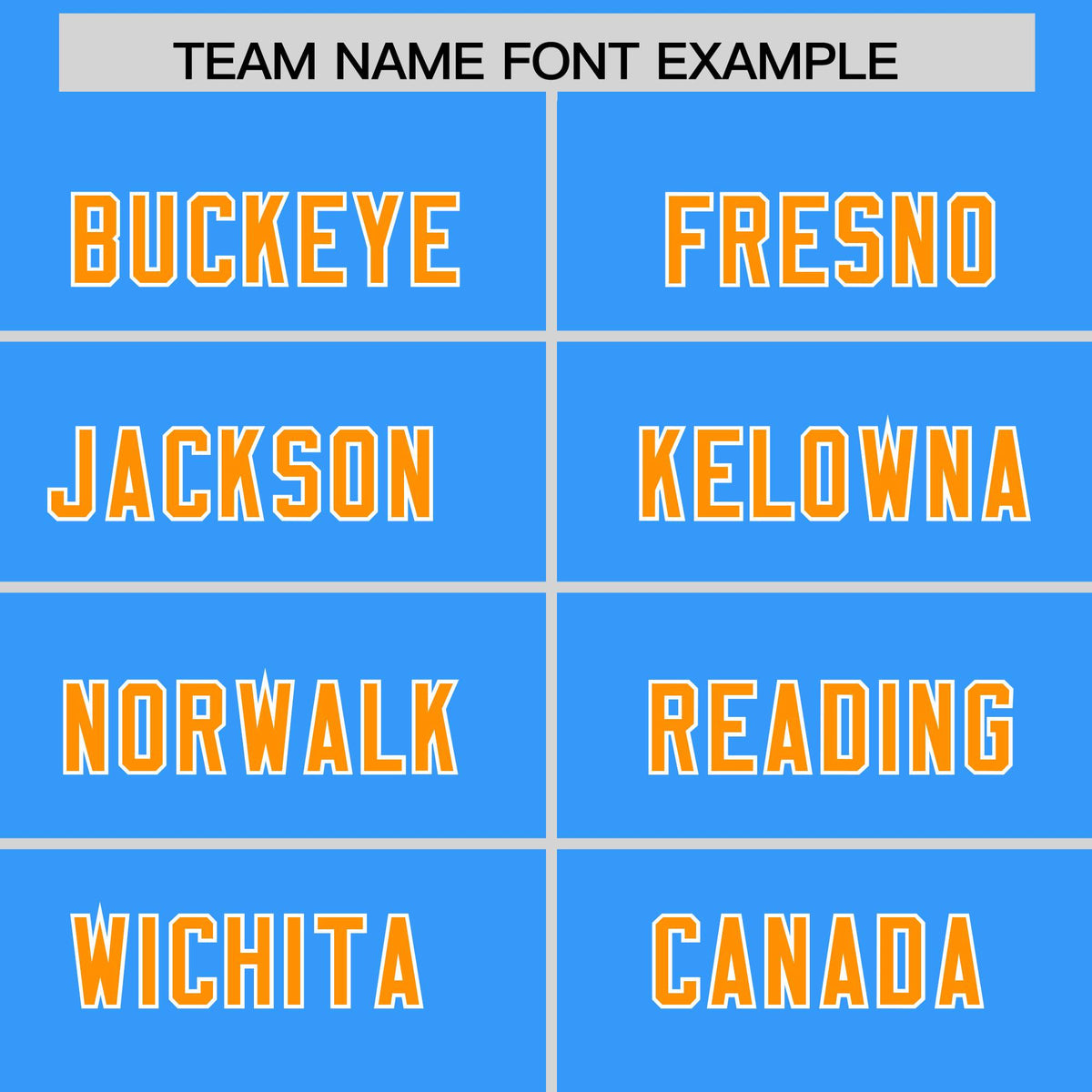 Custom Light Blue Orange and White Side Stripe Pattern Authentic Football Jersey