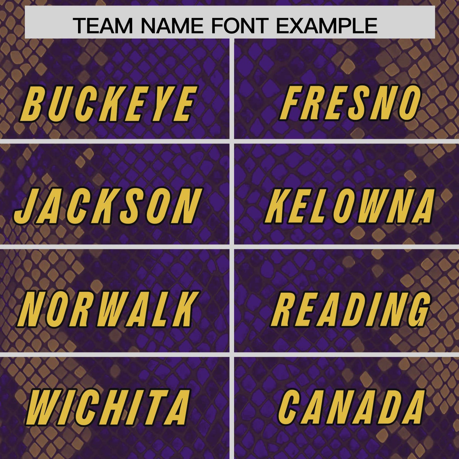 Custom Purple Personalized Snakeskin Graffiti Pattern Authentic Football Jersey