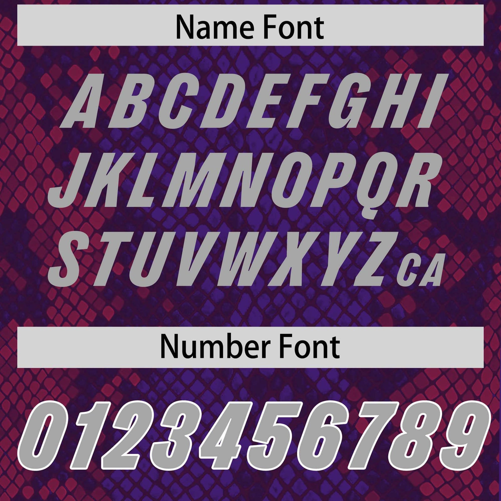 Custom Purple Personalized Snakeskin Graffiti Pattern Authentic Football Jersey