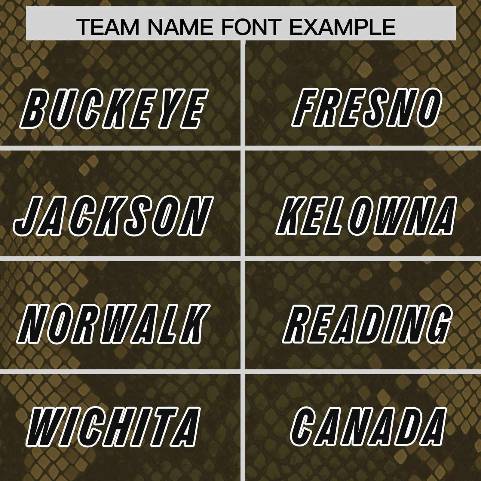 Custom Olive Personalized Snakeskin Graffiti Pattern Authentic Football Jersey