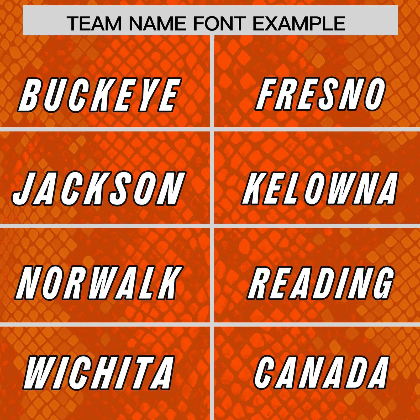 Custom Orange Personalized Snakeskin Graffiti Pattern Authentic Football Jersey