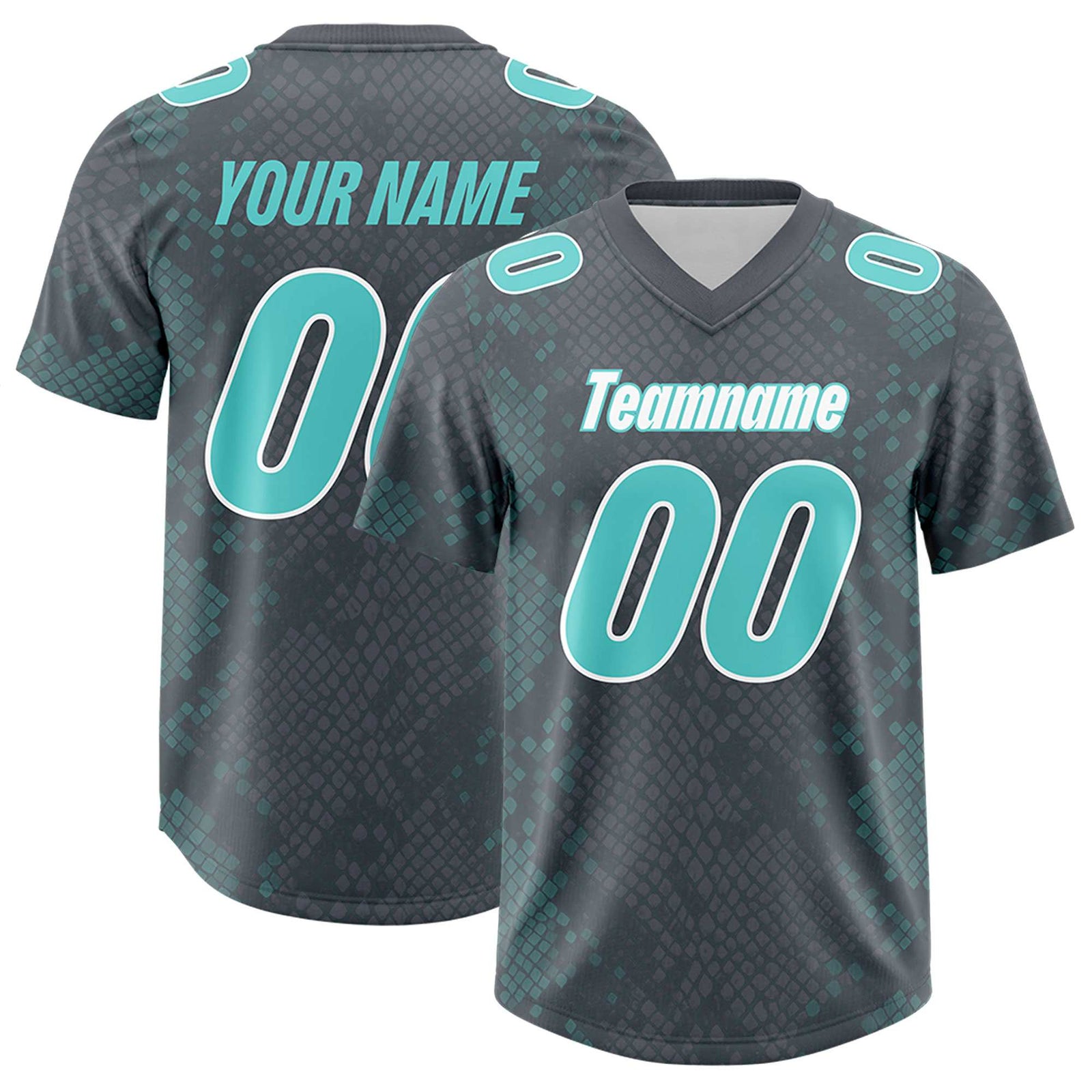 Custom Gray Personalized Snakeskin Graffiti Pattern Authentic Football Jersey