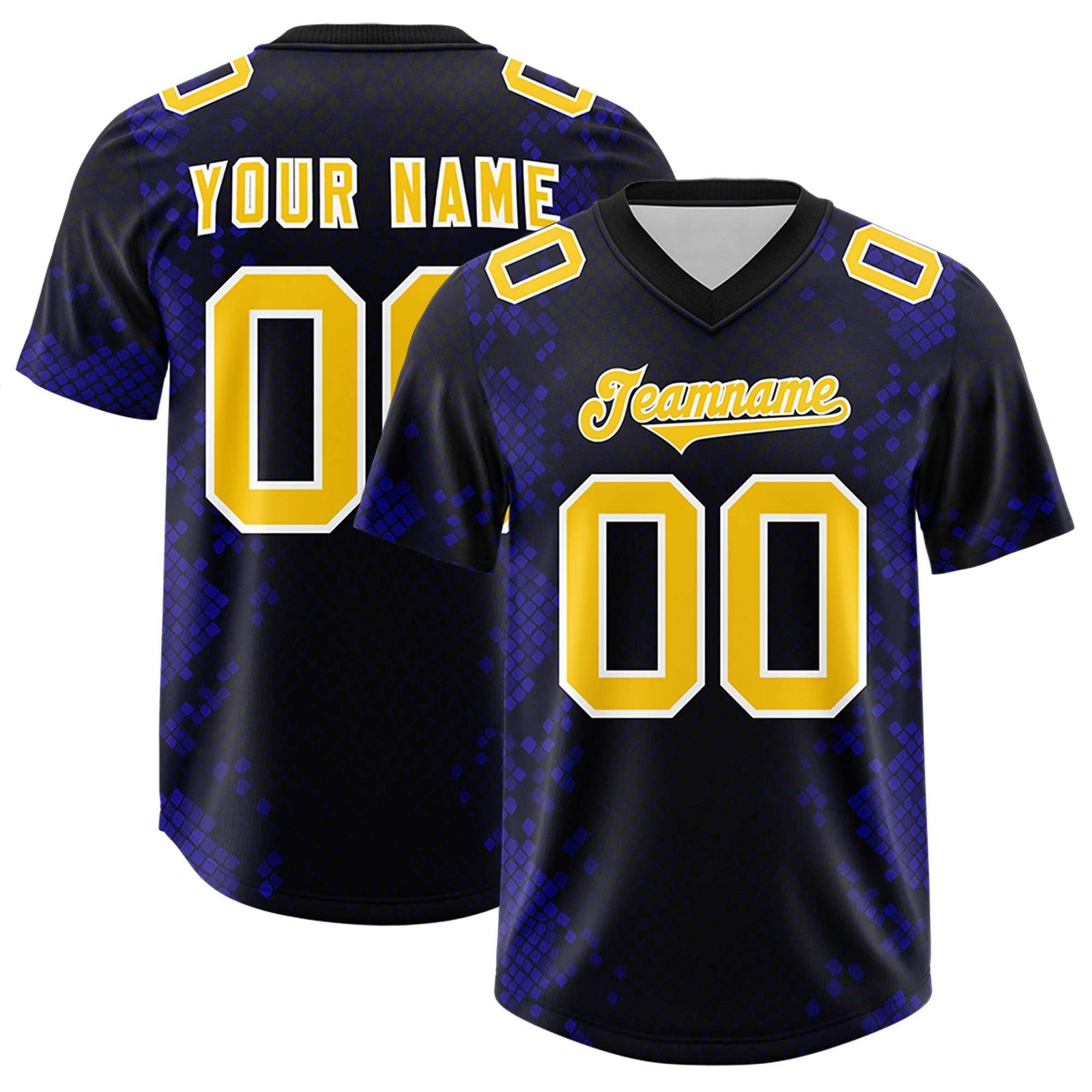 Custom Black Personalized Snakeskin Graffiti Pattern Authentic Football Jersey