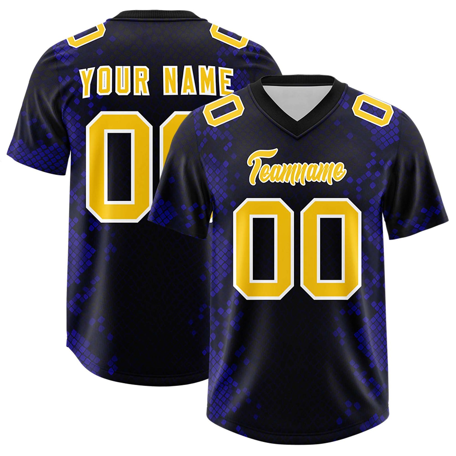 Custom Black Personalized Snakeskin Graffiti Pattern Authentic Football Jersey