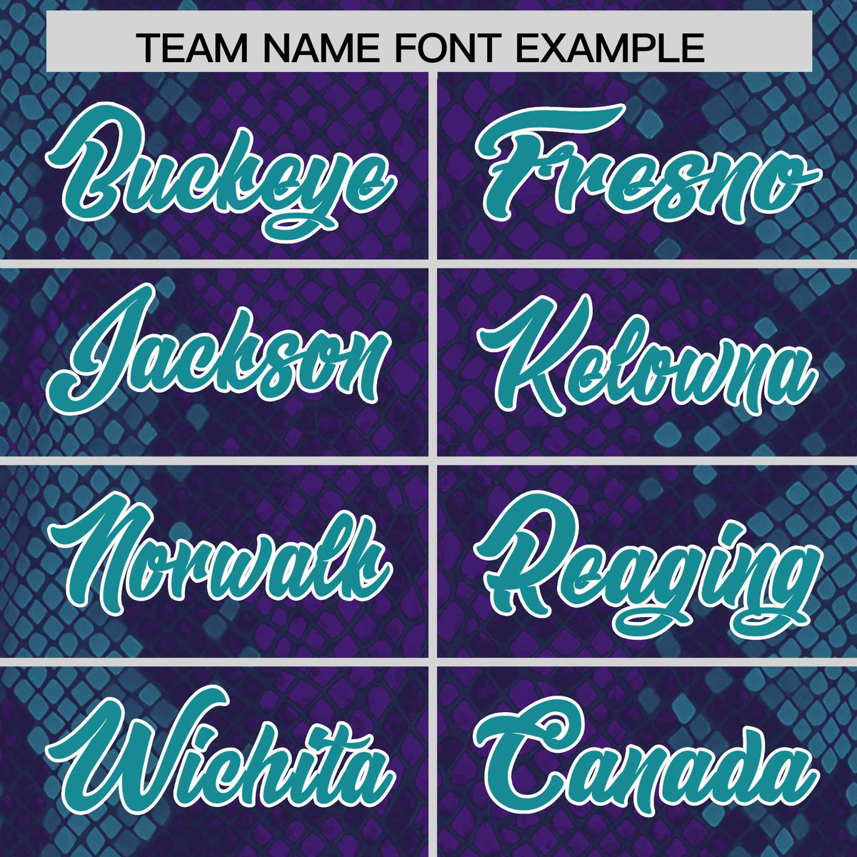 Custom Purple Personalized Snakeskin Graffiti Pattern Authentic Football Jersey