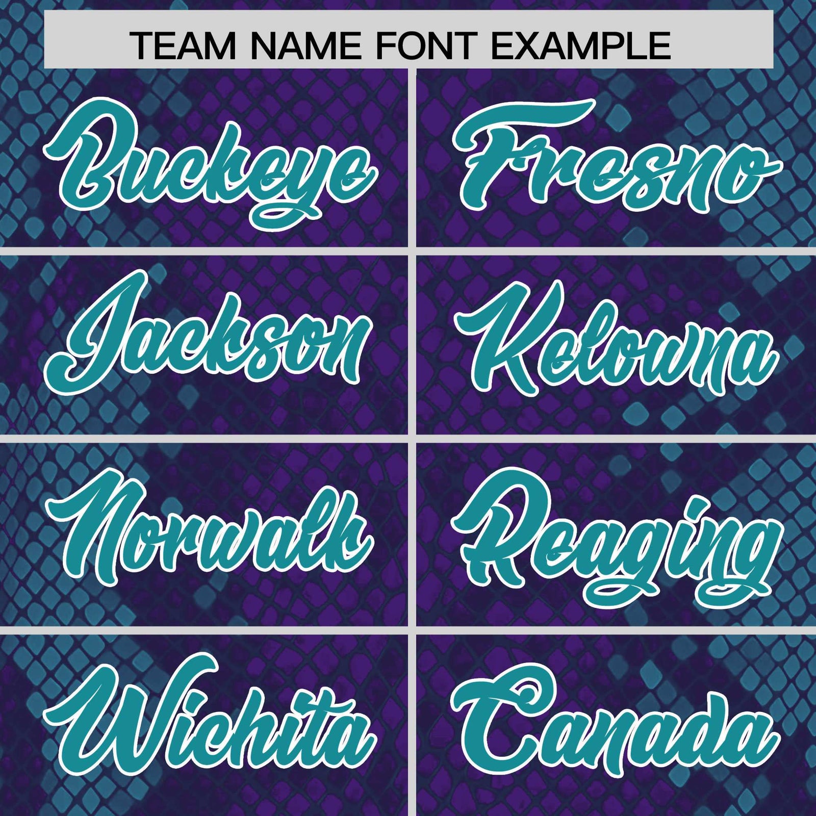 Custom Purple Personalized Snakeskin Graffiti Pattern Authentic Football Jersey