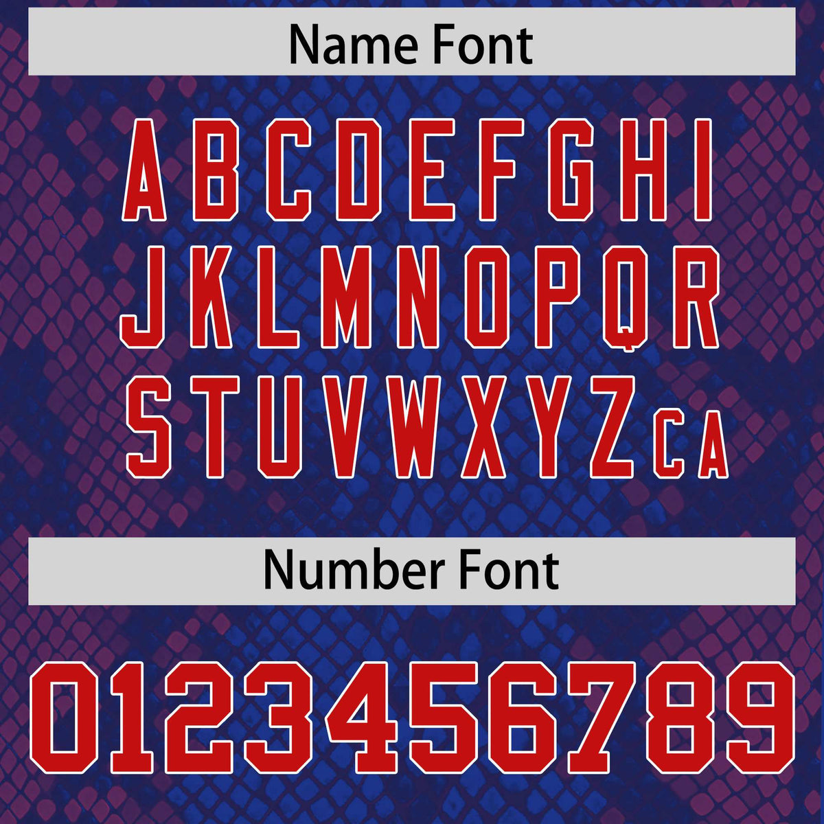 Custom Royal Personalized Snakeskin Graffiti Pattern Authentic Football Jersey