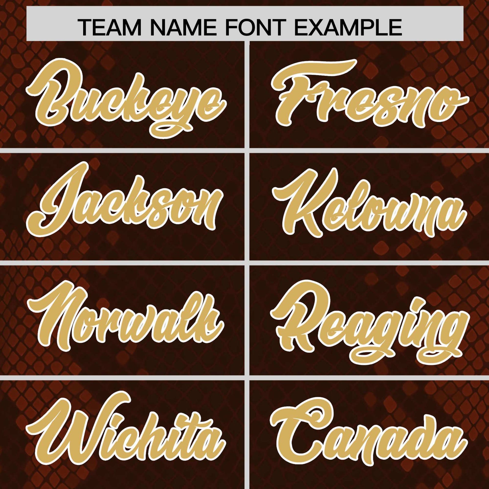 Custom Brown Personalized Snakeskin Graffiti Pattern Authentic Football Jersey