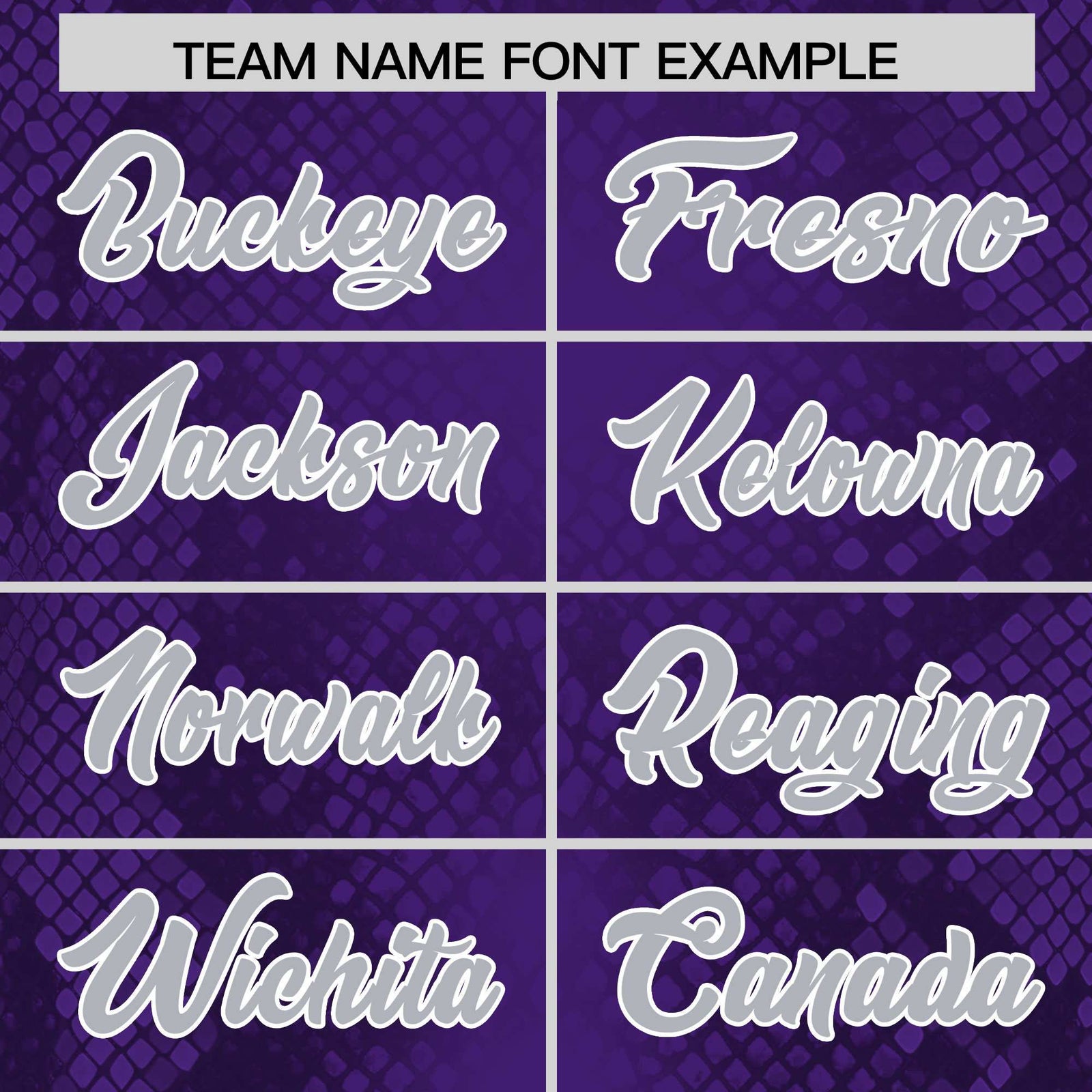 Custom Purple Personalized Snakeskin Graffiti Pattern Authentic Football Jersey