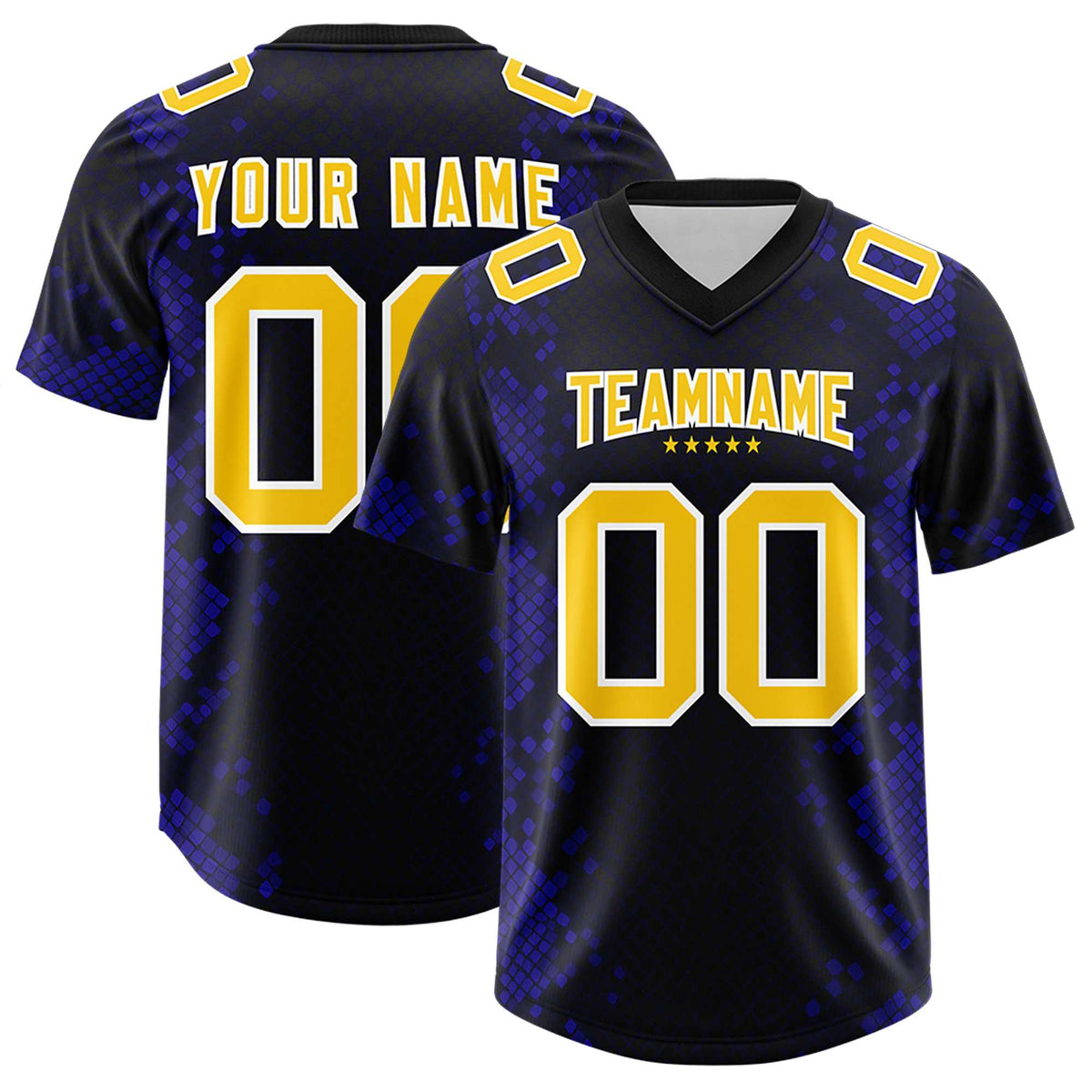 Custom Black Personalized Snakeskin Graffiti Pattern Authentic Football Jersey