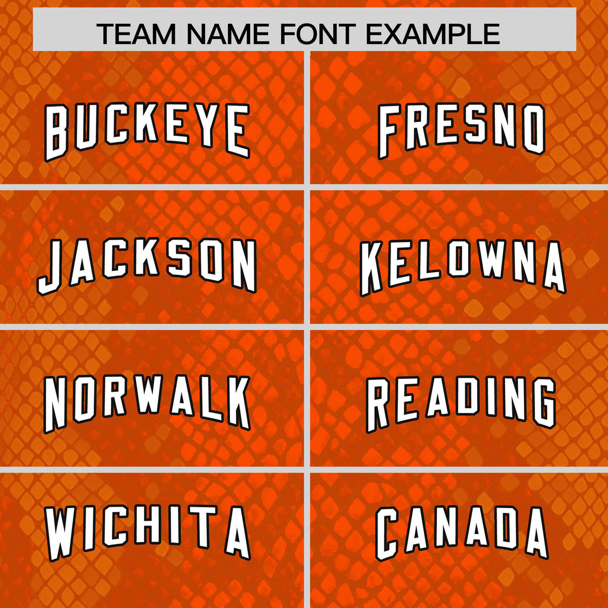 Custom Orange Personalized Snakeskin Graffiti Pattern Authentic Football Jersey