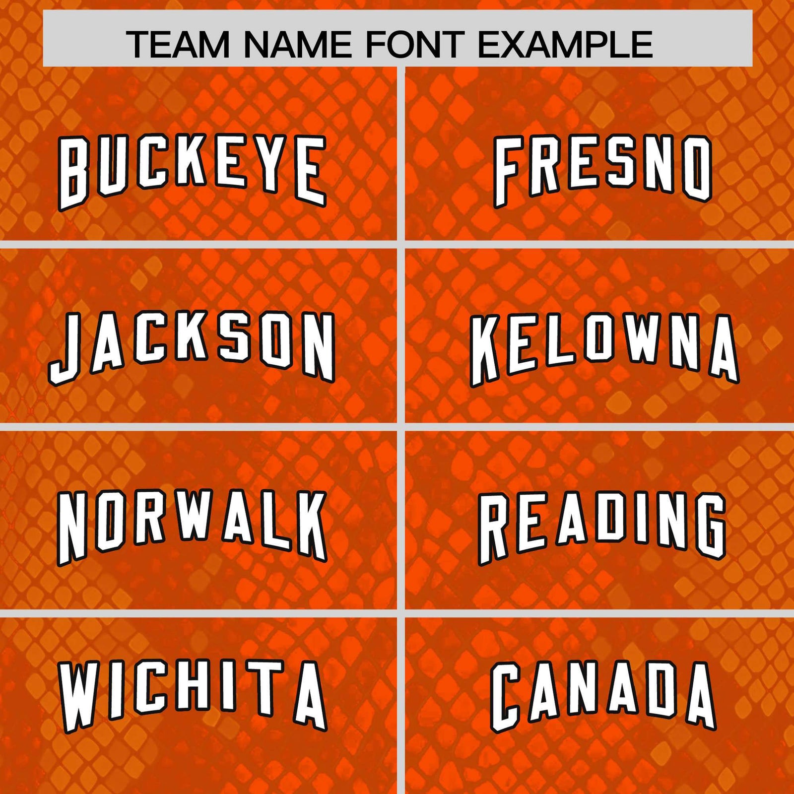 Custom Orange Personalized Snakeskin Graffiti Pattern Authentic Football Jersey