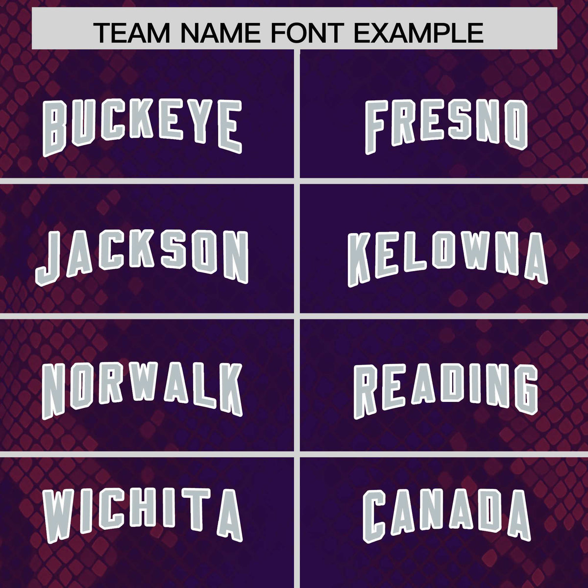 Custom Purple Personalized Snakeskin Graffiti Pattern Authentic Football Jersey