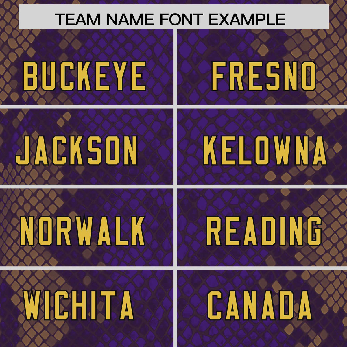 Custom Purple Personalized Snakeskin Graffiti Pattern Authentic Football Jersey