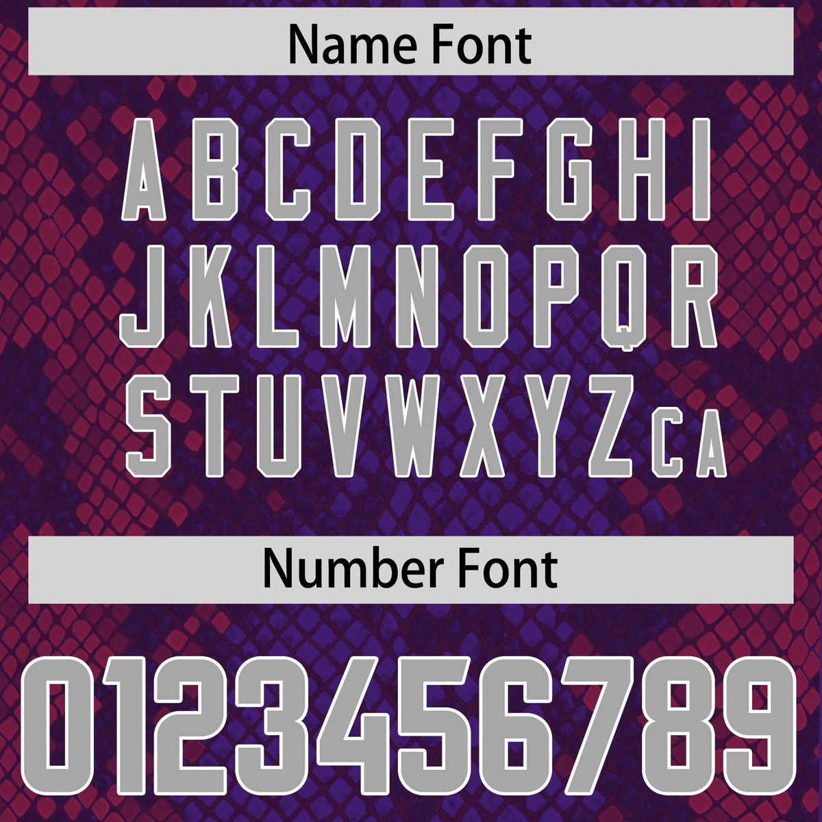 Custom Purple Personalized Snakeskin Graffiti Pattern Authentic Football Jersey