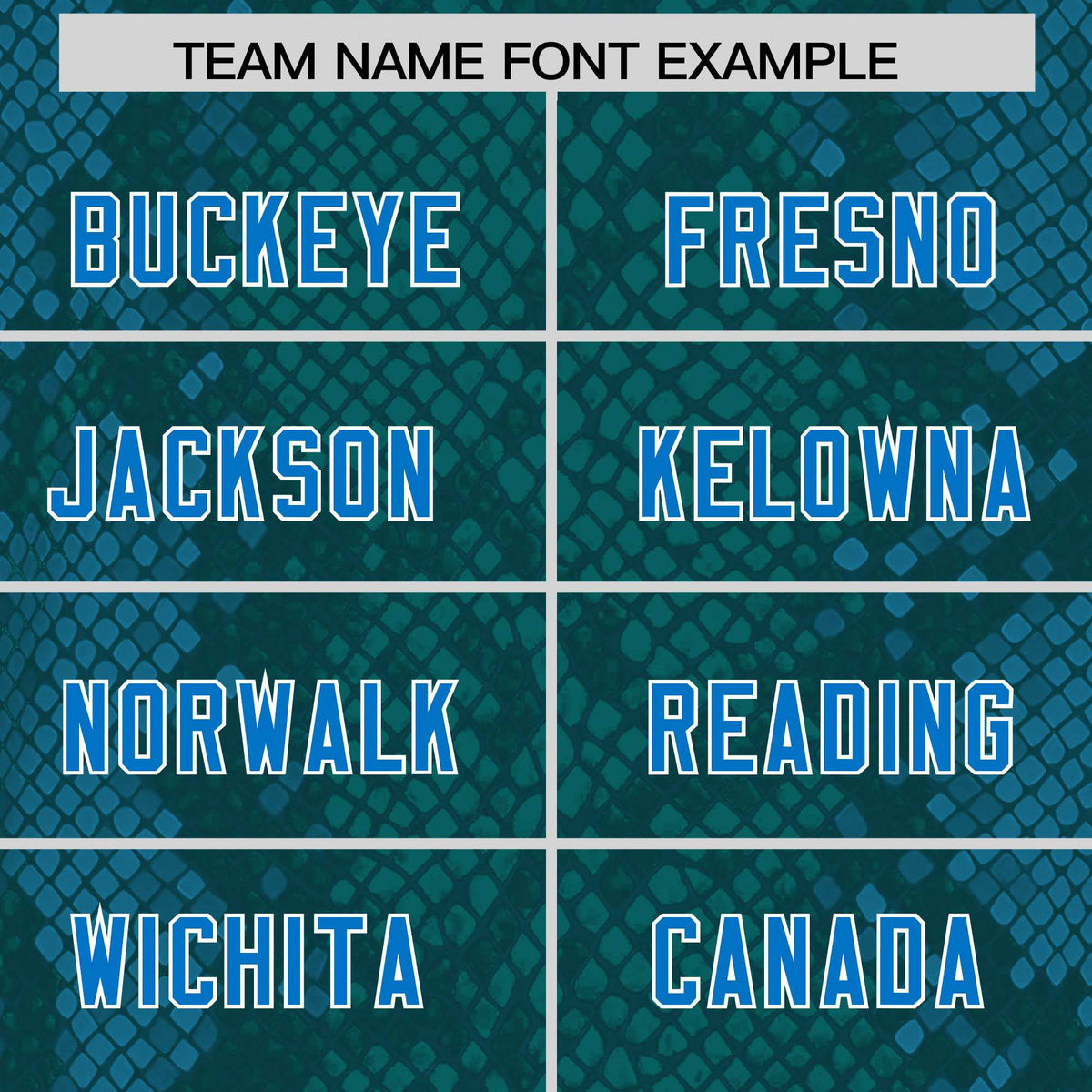 Custom Aqua Personalized Snakeskin Graffiti Pattern Authentic Football Jersey