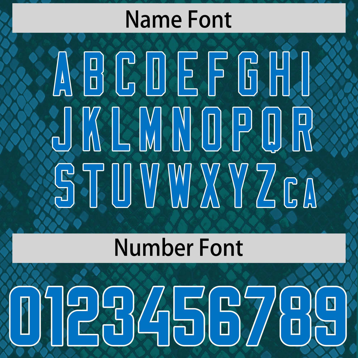 Custom Aqua Personalized Snakeskin Graffiti Pattern Authentic Football Jersey