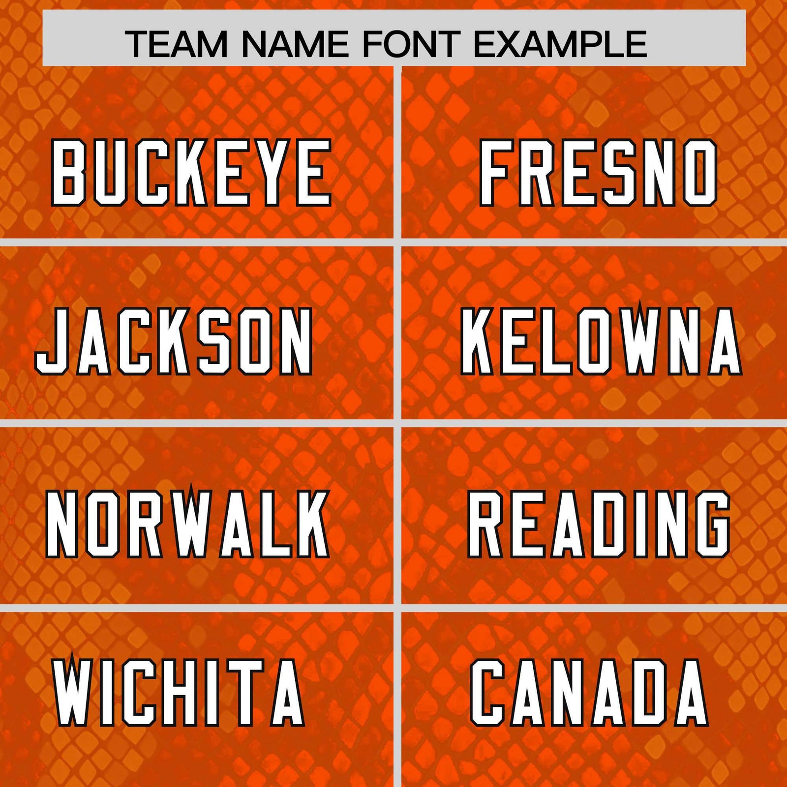 Custom Orange Personalized Snakeskin Graffiti Pattern Authentic Football Jersey