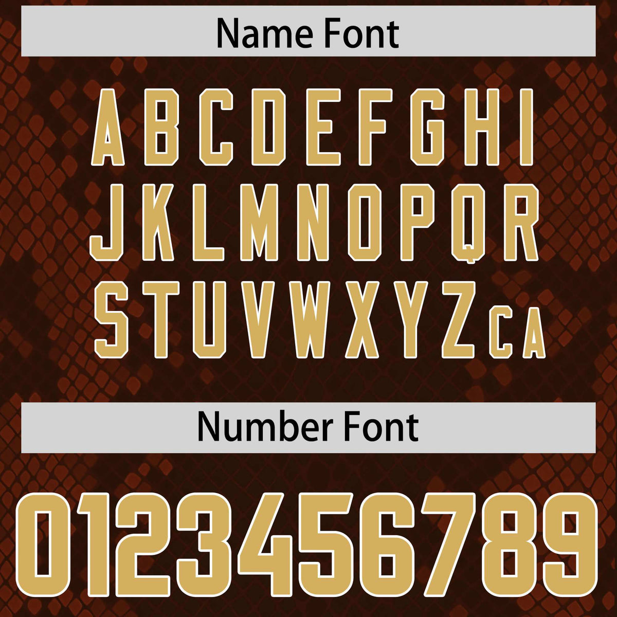 Custom Brown Personalized Snakeskin Graffiti Pattern Authentic Football Jersey