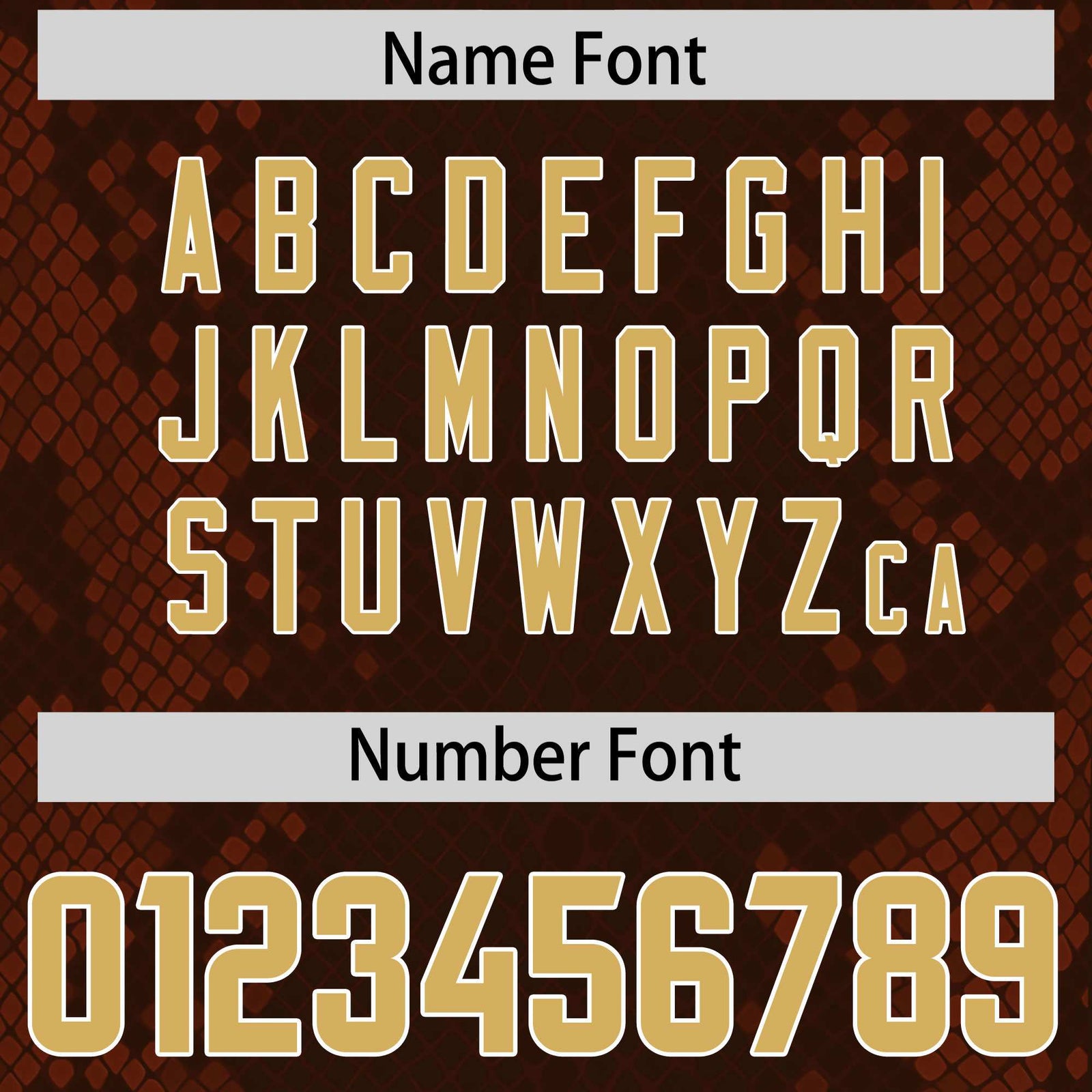 Custom Brown Personalized Snakeskin Graffiti Pattern Authentic Football Jersey