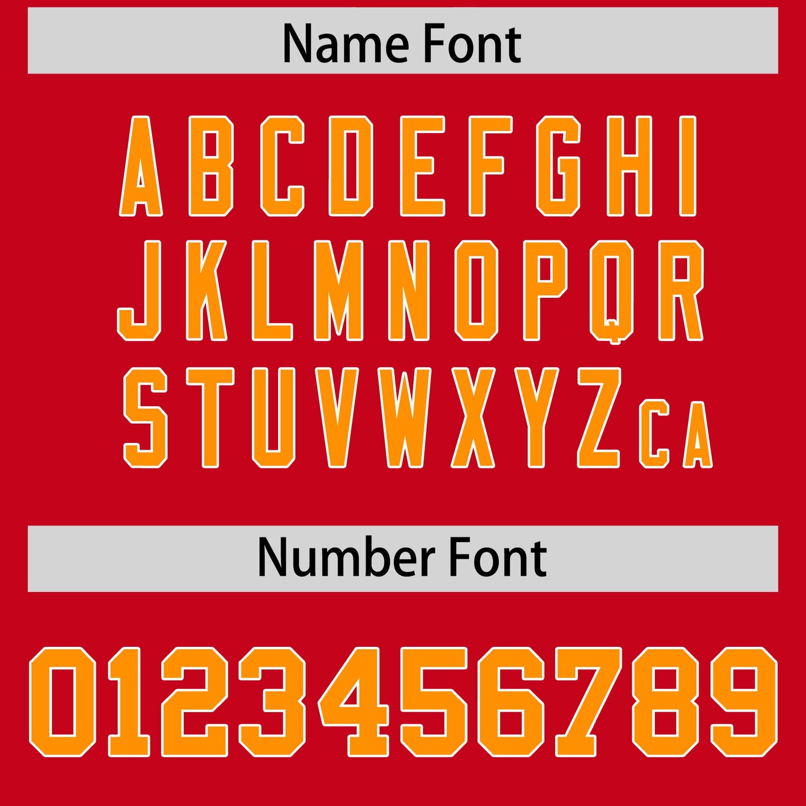 Custom Flag Football Jersey | Red Orange Color Block For Youth & Men | Add Name, Number & Logo | KXKSHOP