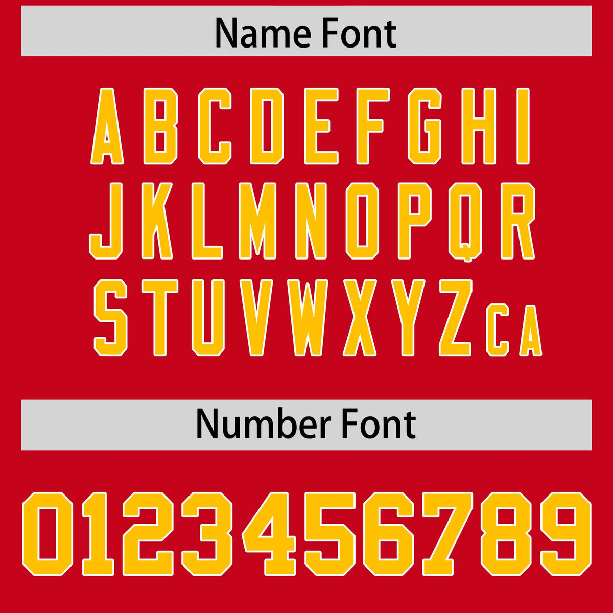 Custom Flag Football Jersey | Red Yellow Color Block For Youth &amp; Men | Add Name, Number &amp; Logo | KXKSHOP