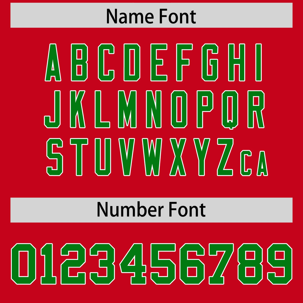 Custom Flag Football Jersey | Red Kelly Green Color Block For Youth &amp; Men | Add Name, Number &amp; Logo | KXKSHOP