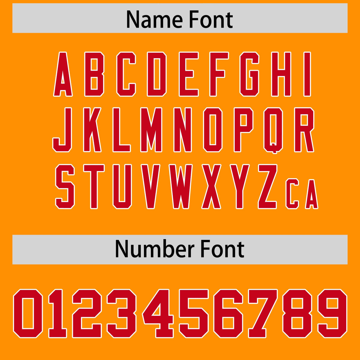 Custom Flag Football Jersey | Gold Orange Red Color Block For Youth &amp; Men | Add Name, Number &amp; Logo | KXKSHOP