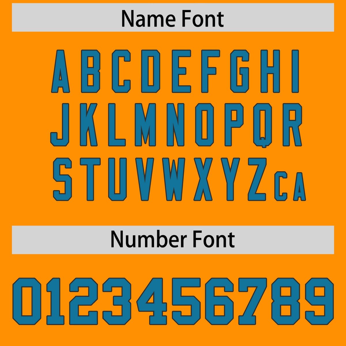 Custom Flag Football Jersey | Gold Orange Aqua Color Block For Youth &amp; Men | Add Name, Number &amp; Logo | KXKSHOP