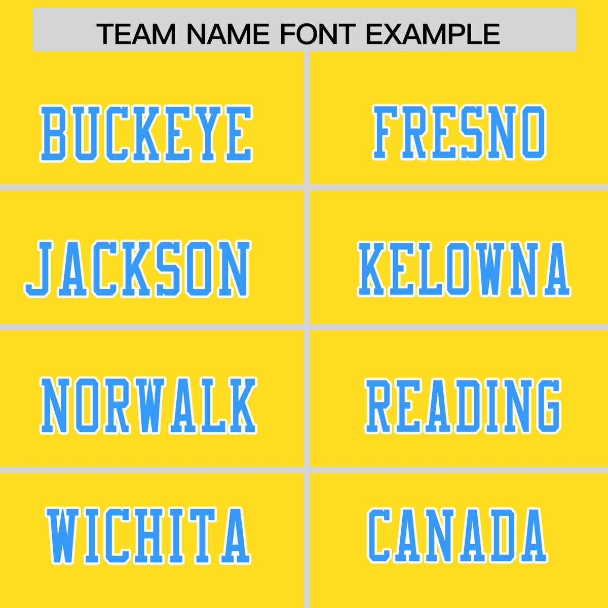 Custom Flag Football Jersey | Gold Powder Blue Color Block For Youth &amp; Men | Add Name, Number &amp; Logo | KXKSHOP