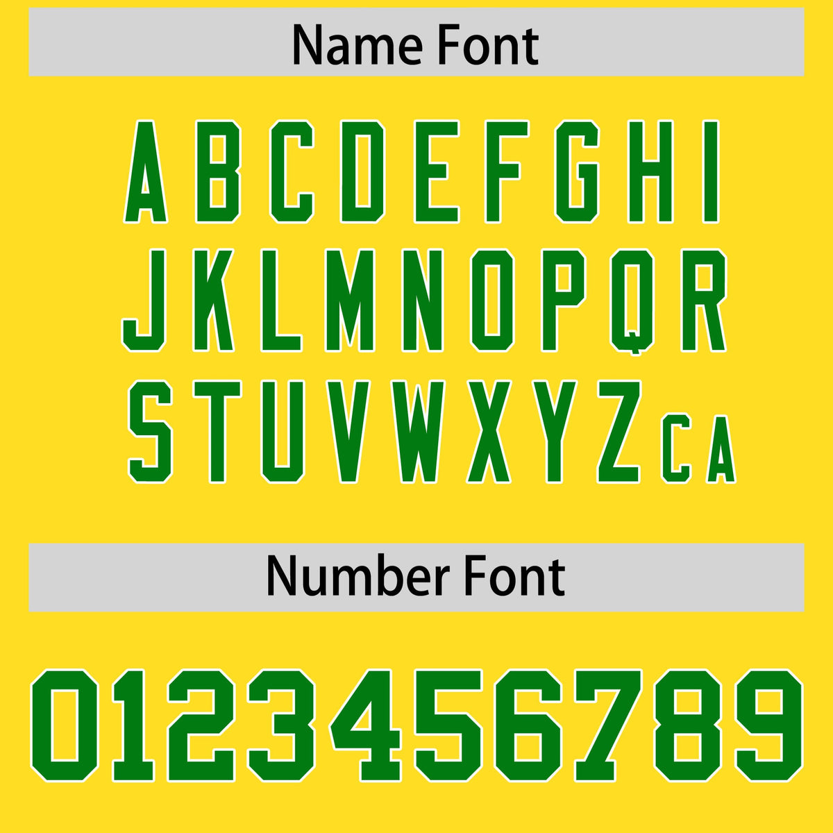 Custom Flag Football Jersey | Gold Kelly Green Color Block For Youth &amp; Men | Add Name, Number &amp; Logo | KXKSHOP