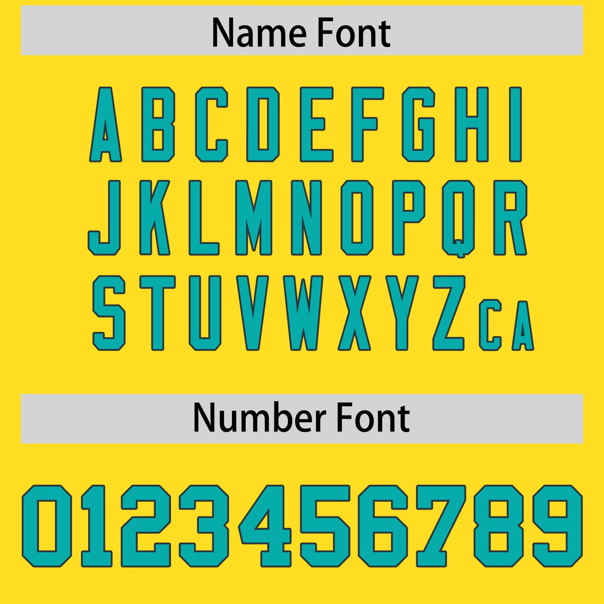 Custom Flag Football Jersey | Gold Aqua Color Block For Youth &amp; Men | Add Name, Number &amp; Logo | KXKSHOP