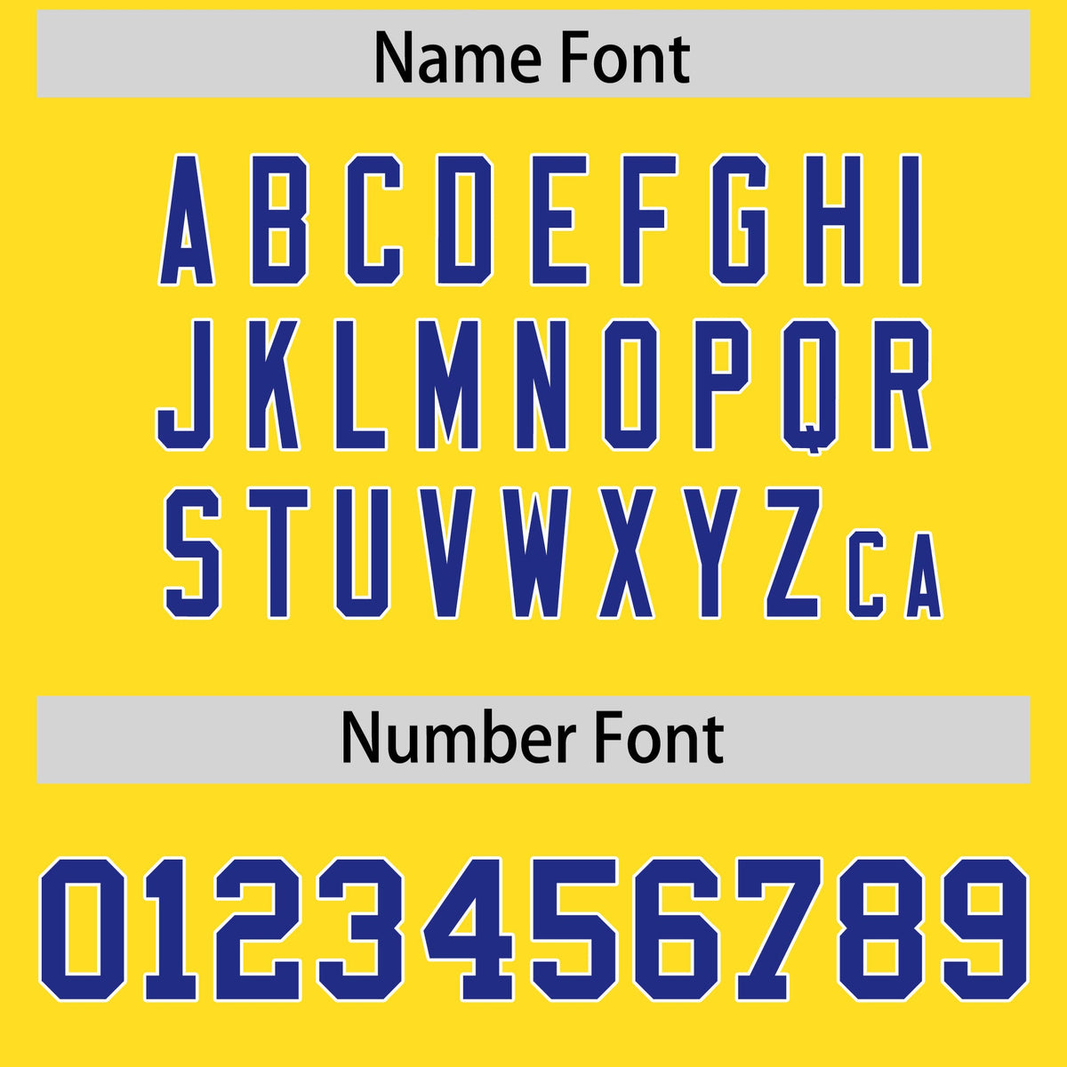 Custom Flag Football Jersey | Gold Royal Color Block For Youth &amp; Men | Add Name, Number &amp; Logo | KXKSHOP