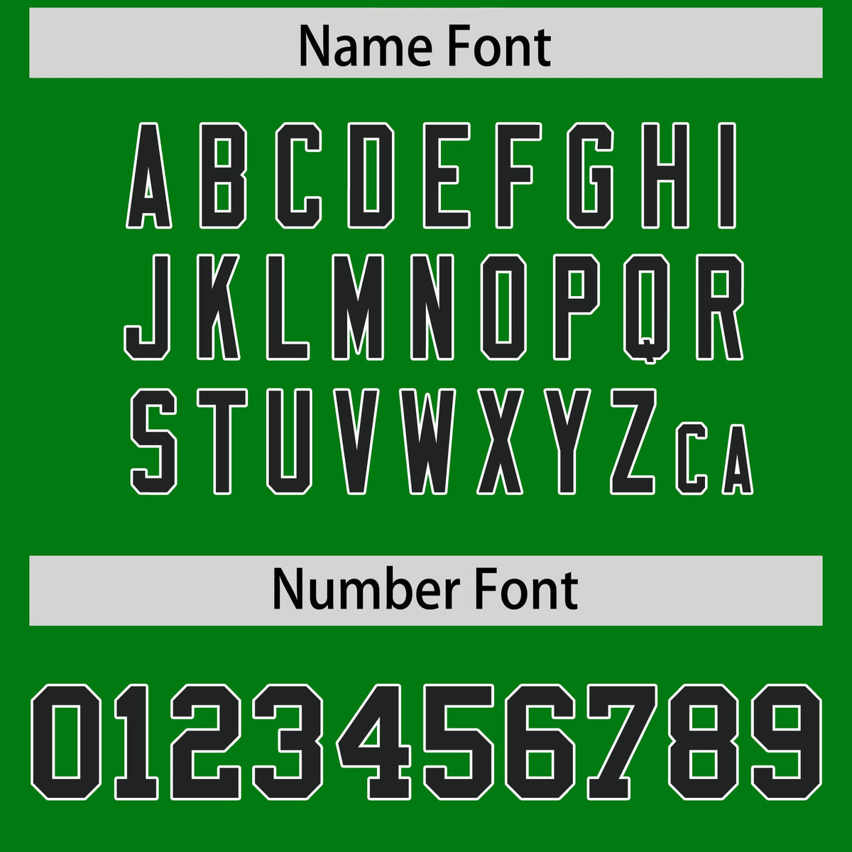 Custom Flag Football Jersey | Kelly Green Black Color Block For Youth &amp; Men | Add Name, Number &amp; Logo | KXKSHOP