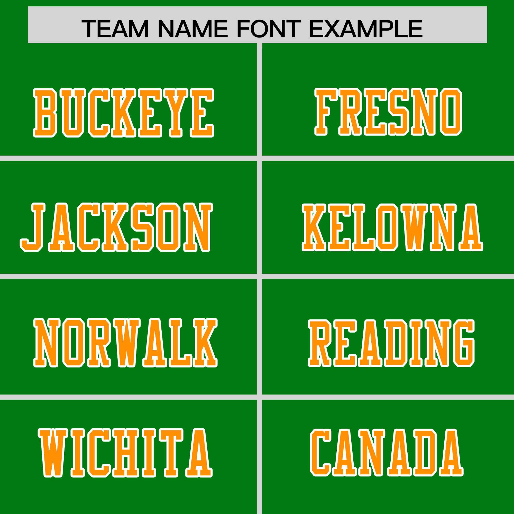 Custom Flag Football Jersey | Kelly Green Gold Orange Color Block For Youth & Men | Add Name, Number & Logo | KXKSHOP