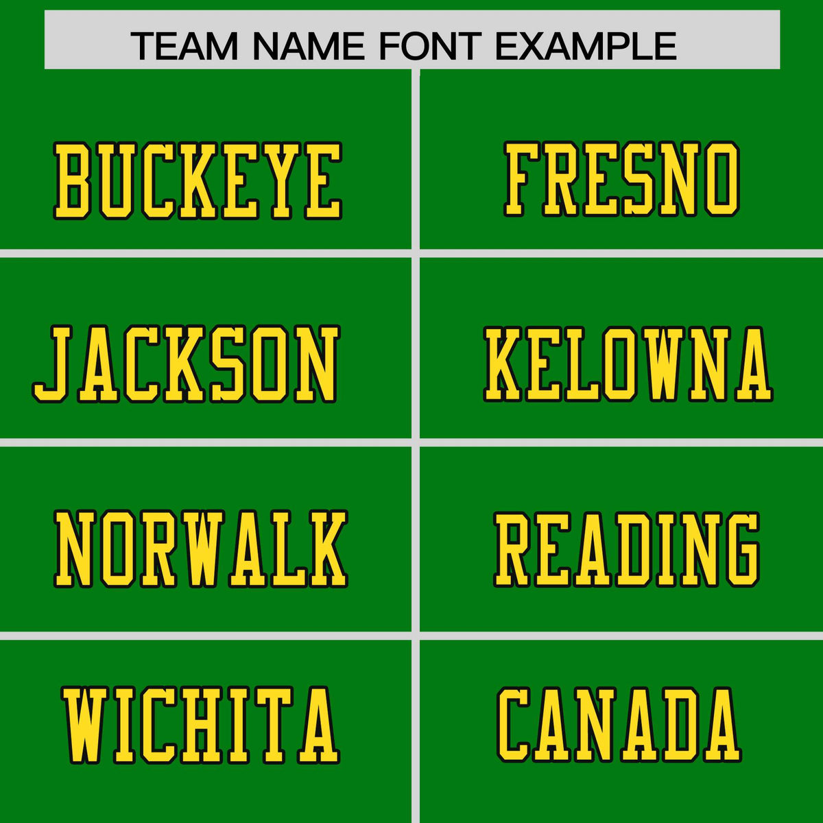 Custom Flag Football Jersey | Kelly Green Gold Color Block For Youth &amp; Men | Add Name, Number &amp; Logo | KXKSHOP
