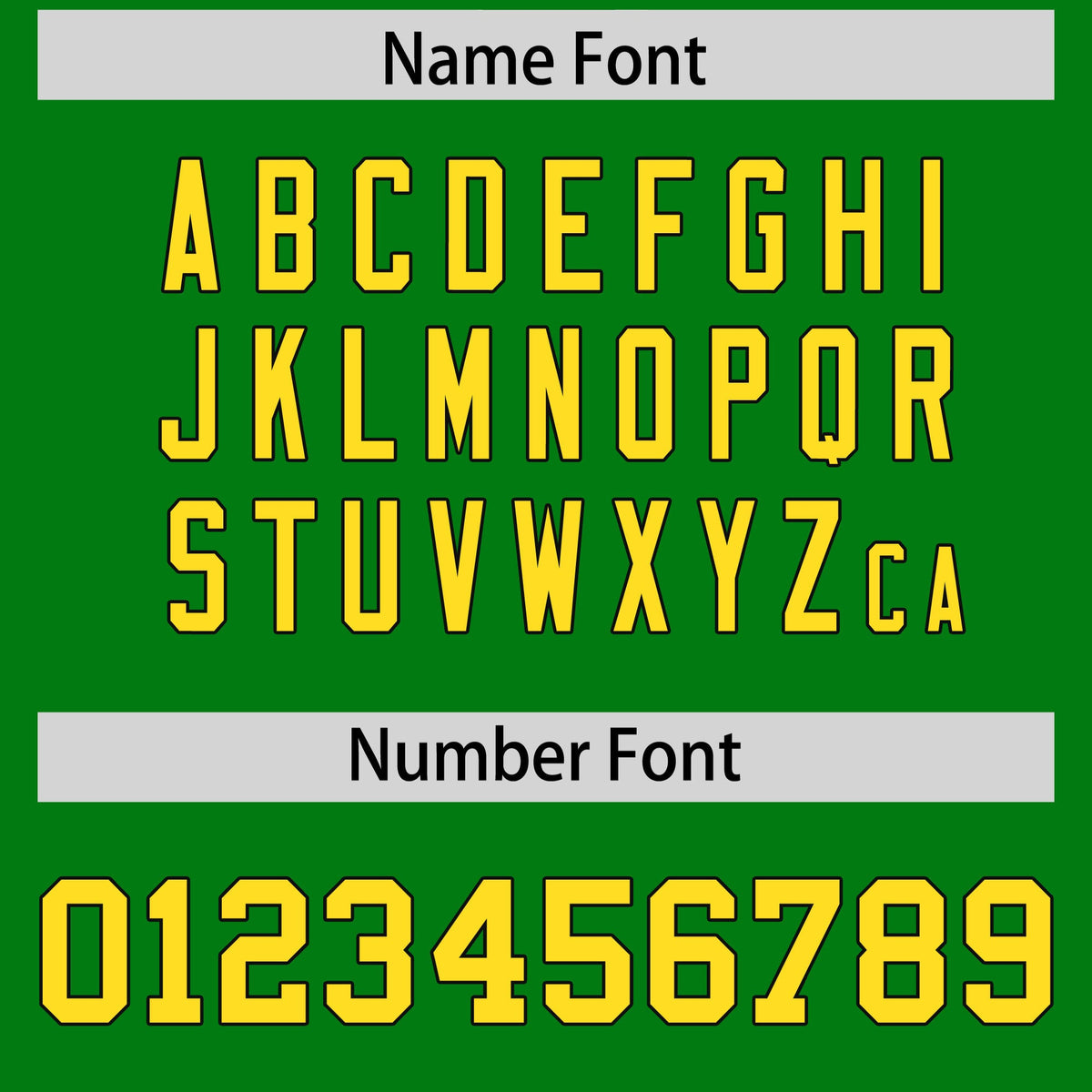 Custom Flag Football Jersey | Kelly Green Gold Color Block For Youth &amp; Men | Add Name, Number &amp; Logo | KXKSHOP