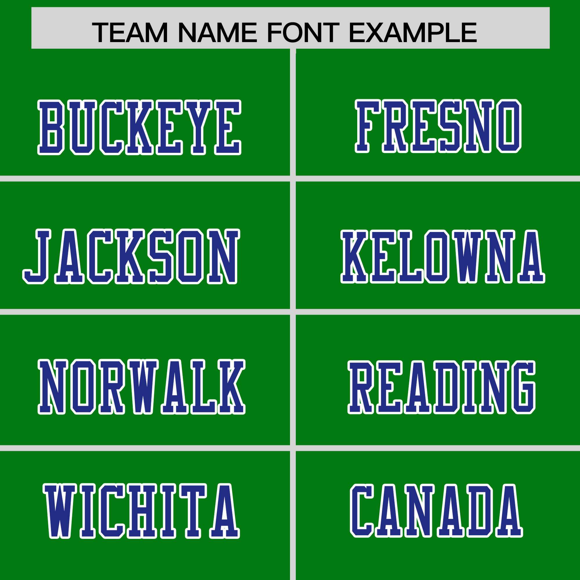 Custom Flag Football Jersey | Kelly Green Royal Color Block For Youth & Men | Add Name, Number & Logo | KXKSHOP