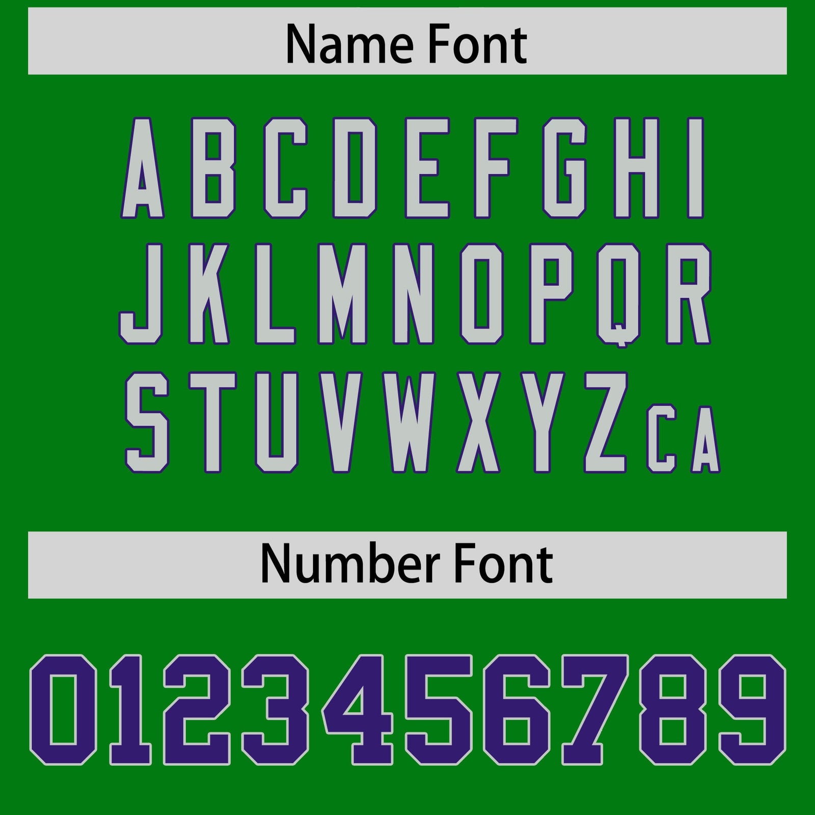 Custom Flag Football Jersey | Kelly Green Purple Color Block For Youth & Men | Add Name, Number & Logo | KXKSHOP