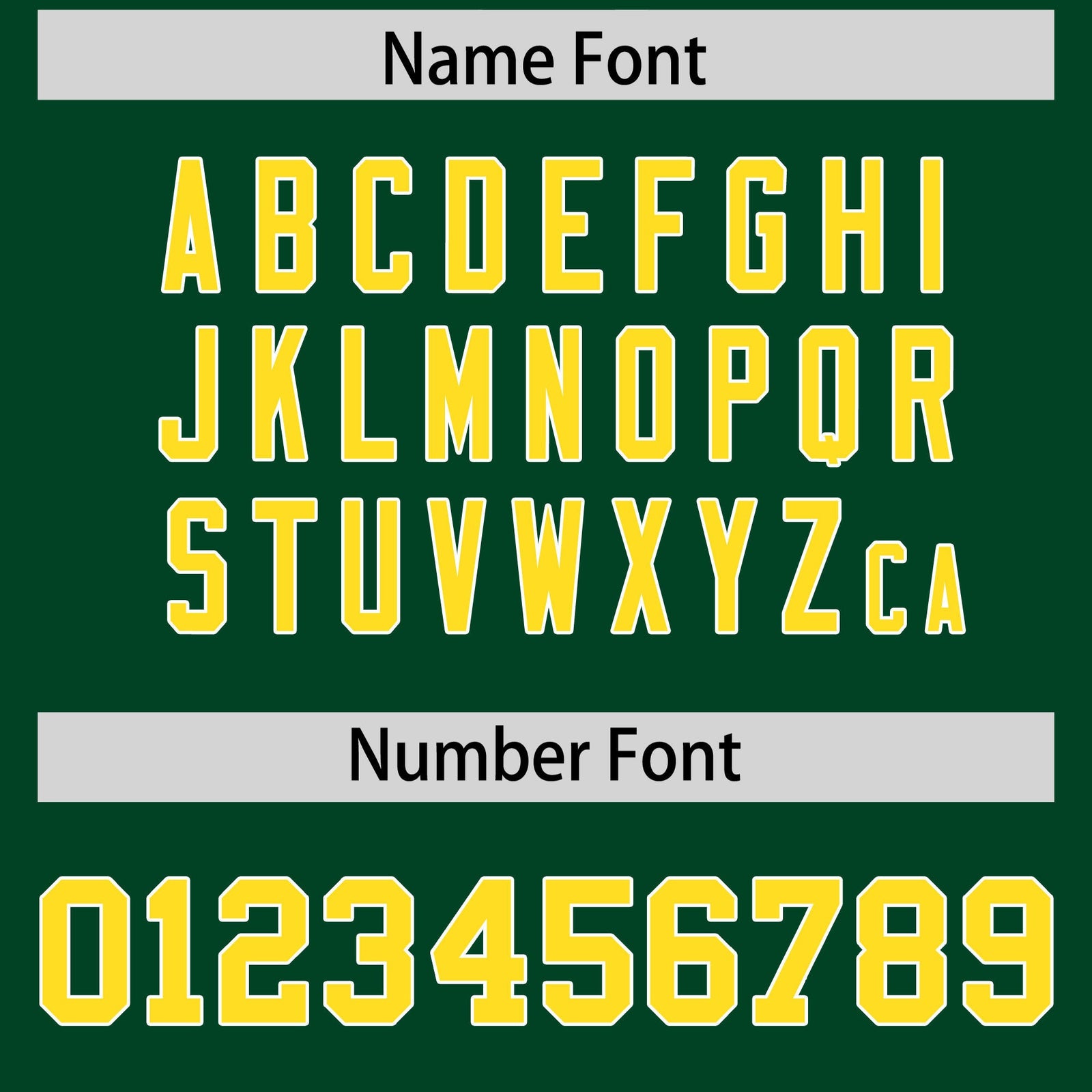 Custom Flag Football Jersey | Green Gold Color Block For Youth & Men | Add Name, Number & Logo | KXKSHOP