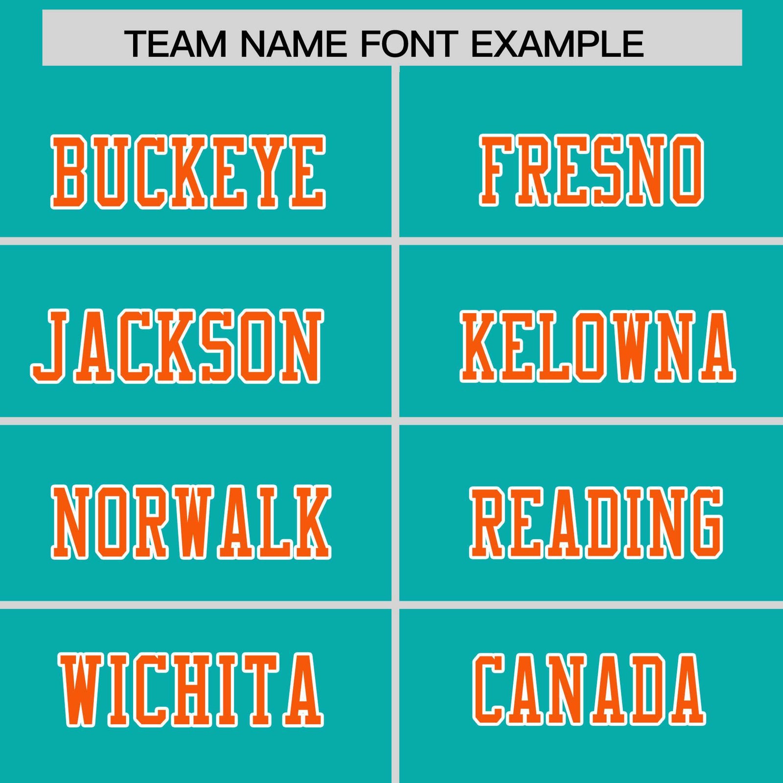 Custom Flag Football Jersey | Aqua Orange Color Block For Youth & Men | Add Name, Number & Logo | KXKSHOP