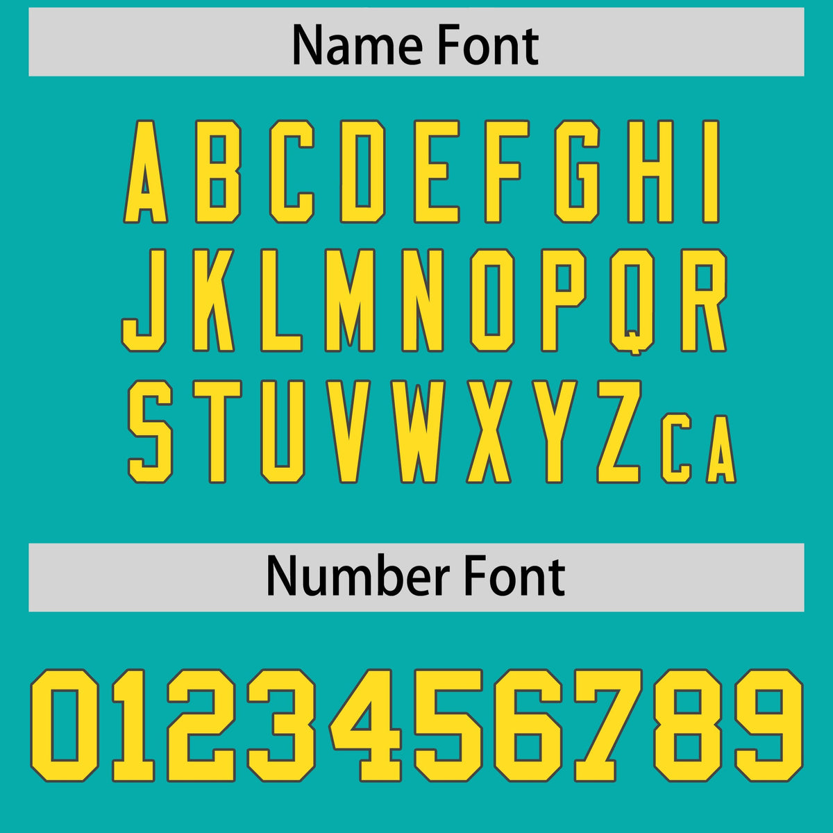 Custom Flag Football Jersey | Aqua Gold Color Block For Youth &amp; Men | Add Name, Number &amp; Logo | KXKSHOP