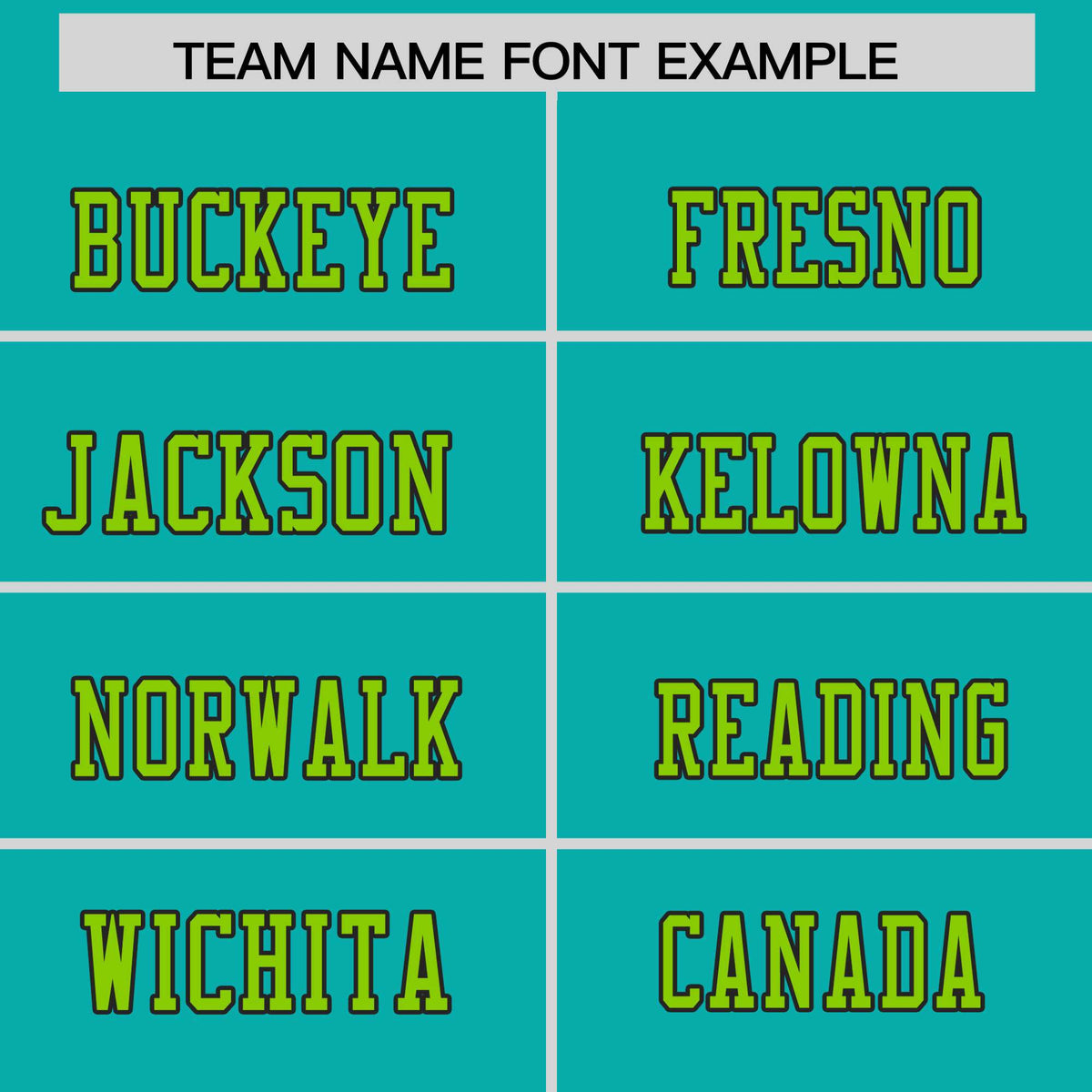 Custom Flag Football Jersey | Aqua Neon Green Color Block For Youth &amp; Men | Add Name, Number &amp; Logo | KXKSHOP