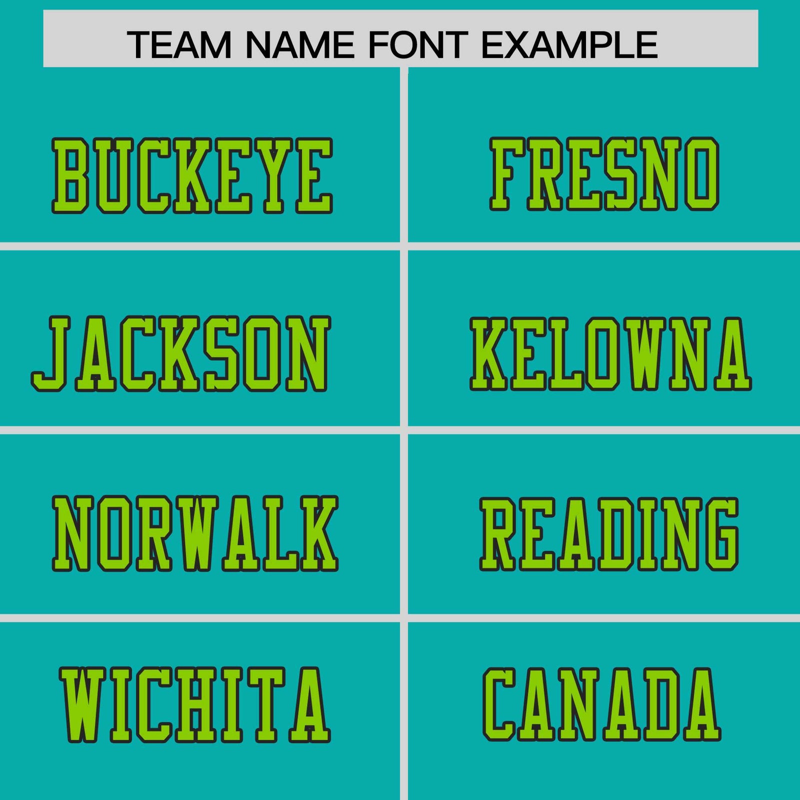 Custom Flag Football Jersey | Aqua Neon Green Color Block For Youth & Men | Add Name, Number & Logo | KXKSHOP